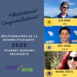 Iain Warr UNB, Aris Saheb U de M, Brenda Coutts UNB